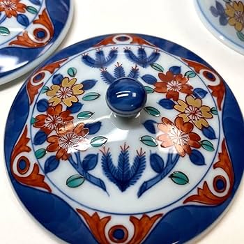【未使用・希少】有田焼　館林陶宗作 染錦唐草文　和皿　20cm 5枚セット Amazon | 有田焼 館林陶宗窯 染錦桜紋 蓋付湯呑5客 | ノー